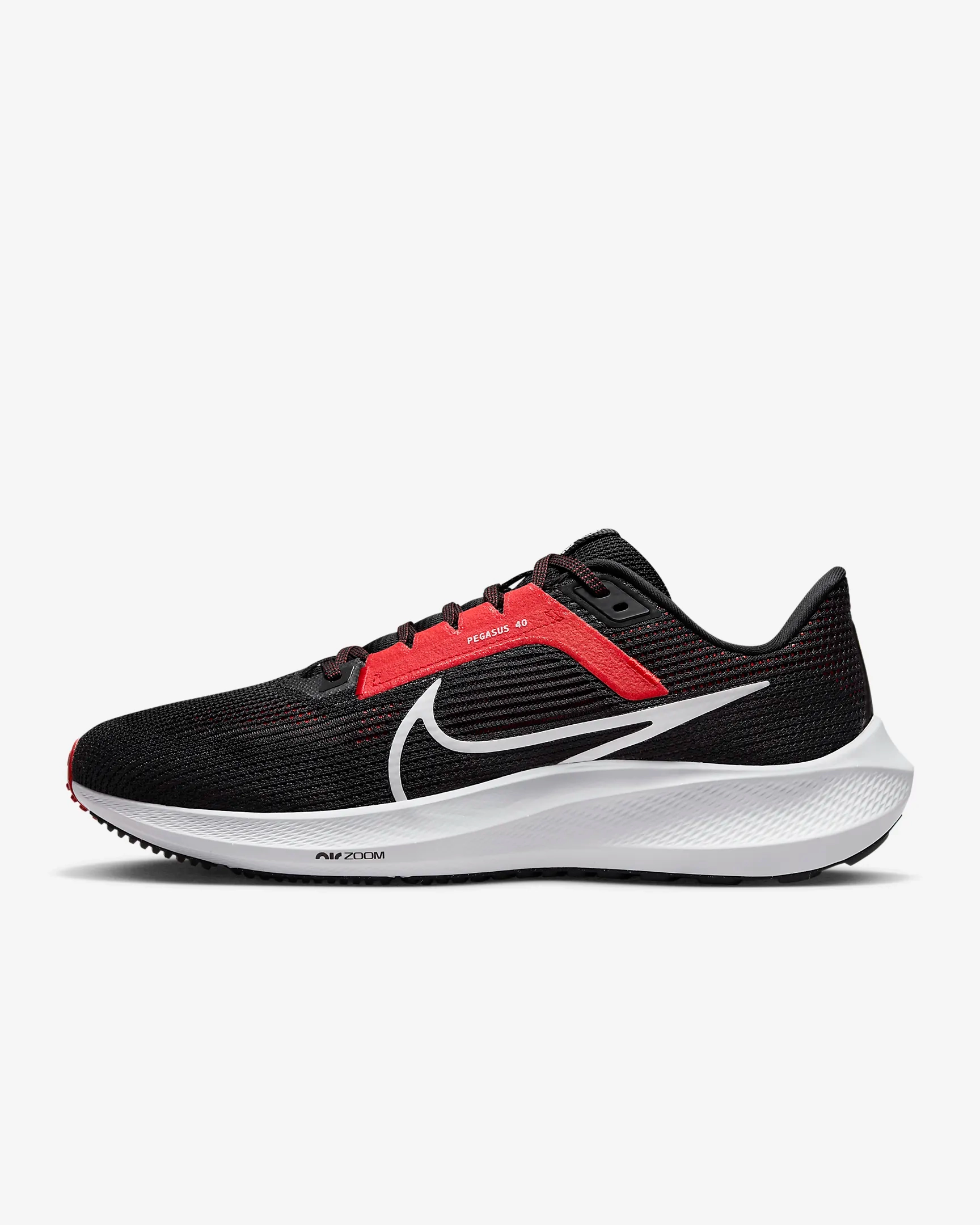 Airforce 1 Nike Shoes Nike Men's Pegasus 40 Shoes - Black / Light Crimson / White