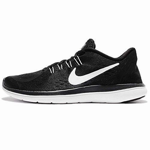 Shoes For Athletic Training Flex 2017 Rn Running Shoe Black/White/Anthracite/Wolf Grey 8 BM Us