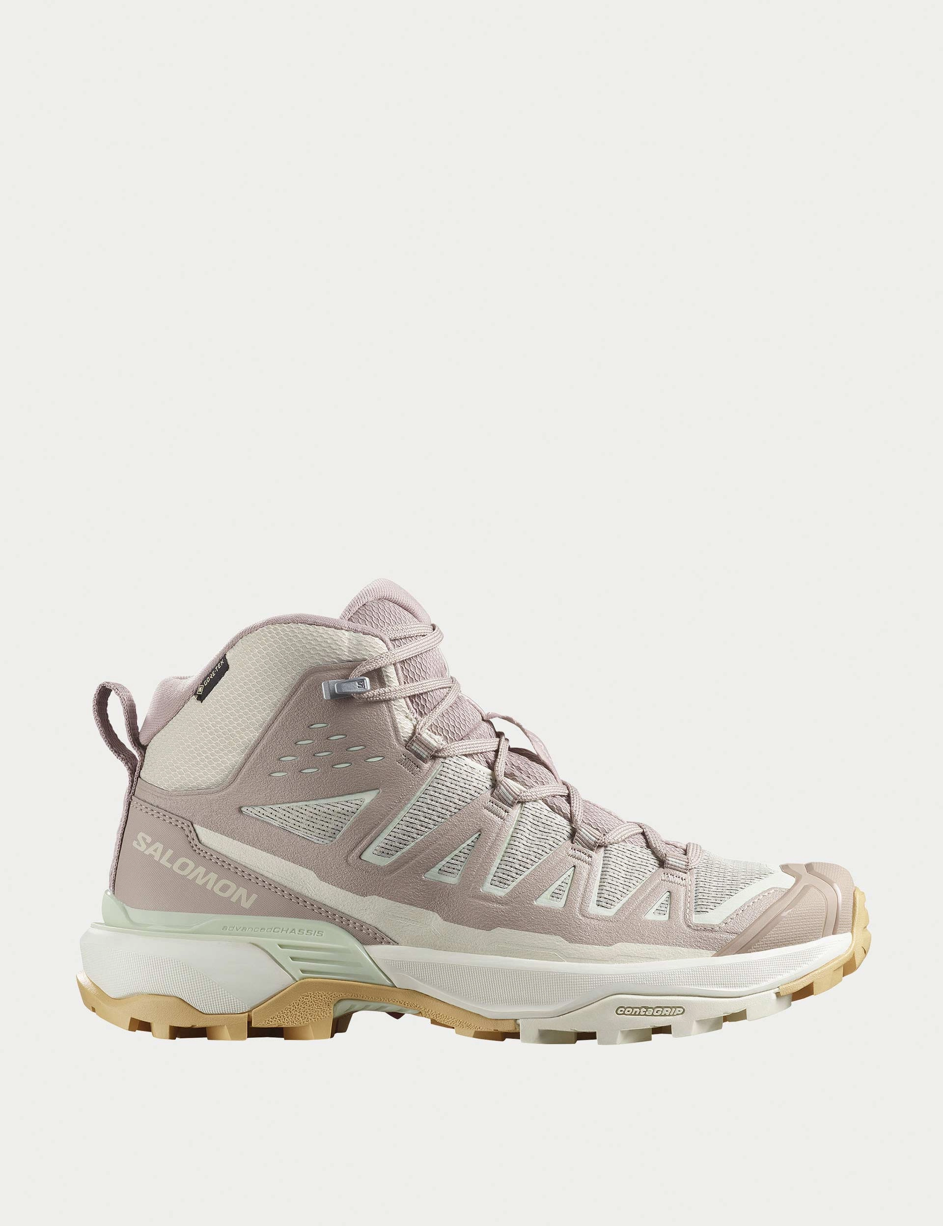 X Ultra 360 Edge Mid Gore-Tex - Rainy Day/Etherea/Canary Green Anaconda Hiking Shoes