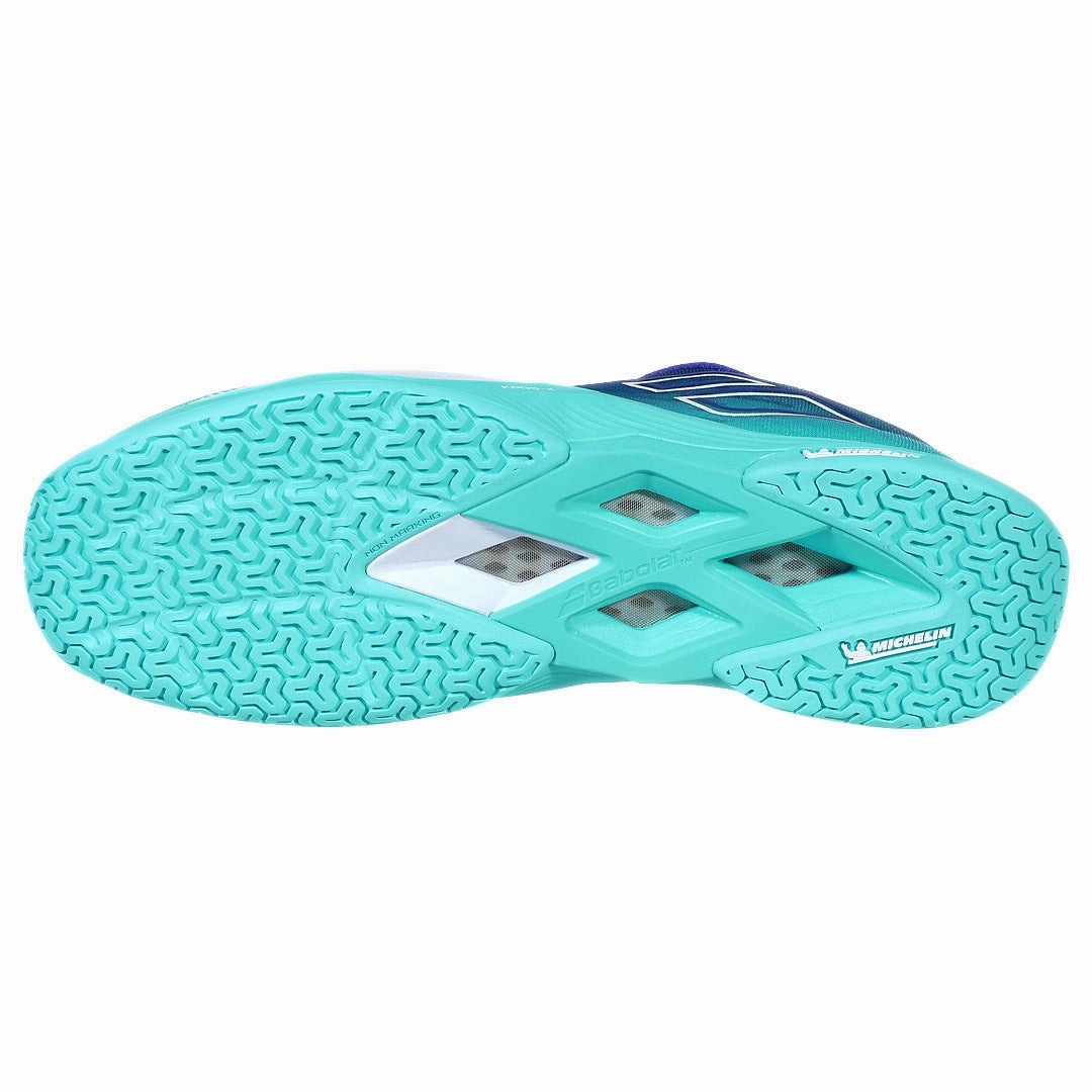 Badminton Shoe Sole Replacement Babolat Men's Shadow Tour 5 - Wide - Ceramic Blue