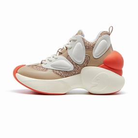 Coconut Brown Bilbao A1 Women Badminton Shoes For Concrete Floor