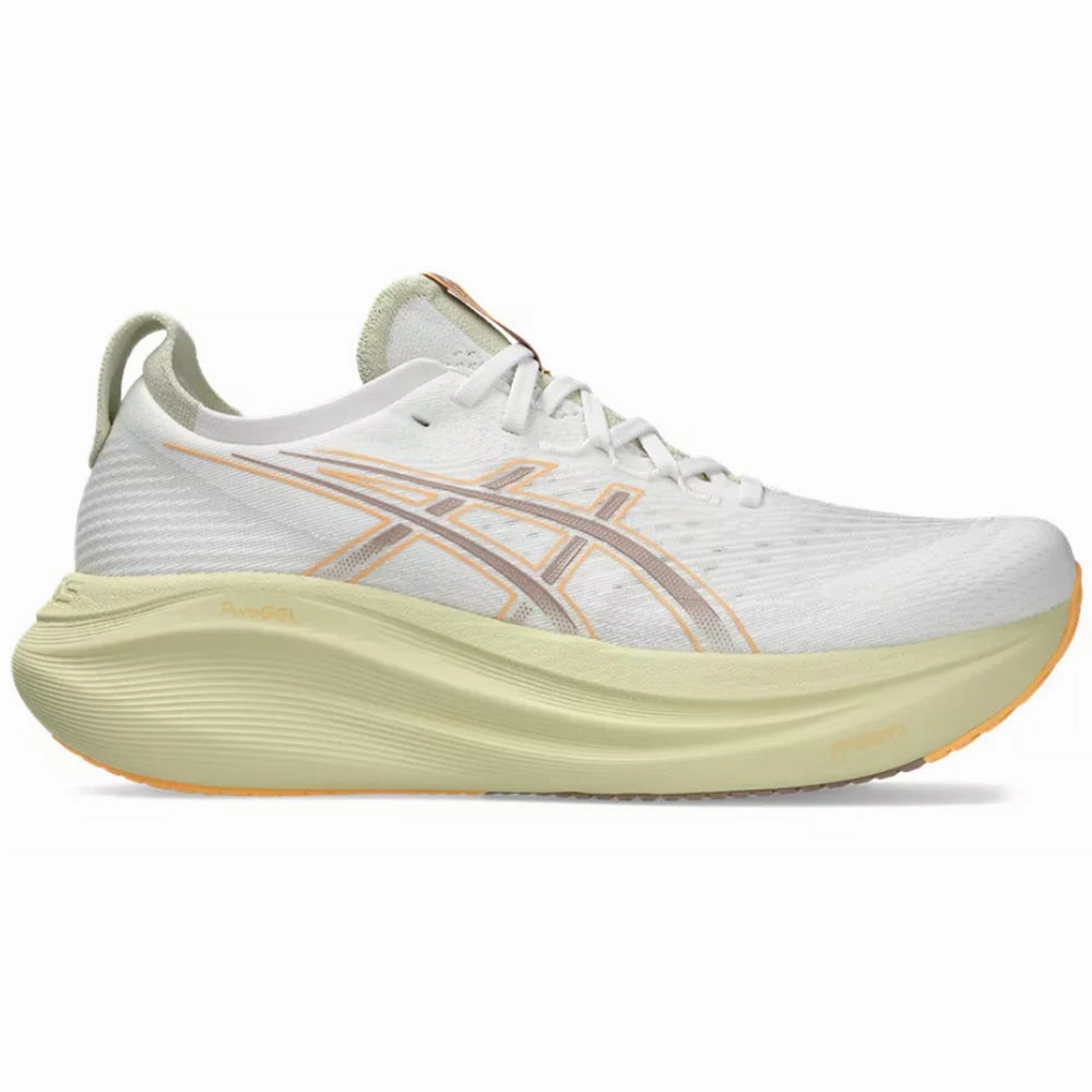 Men's Asics Gel-Nimbus 27, White/Fawn, 10 D Medium Asics Split Second 2 Wrestling Shoes