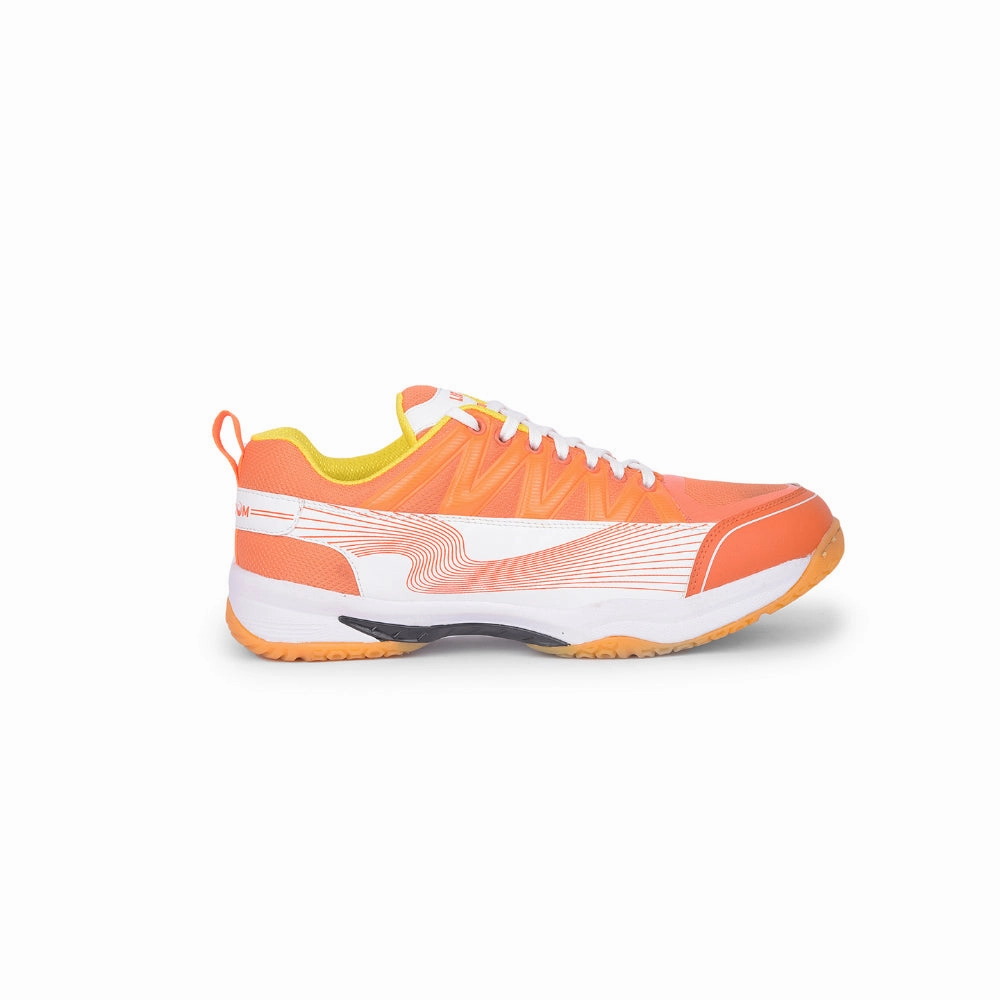 Shadow Professional Badminton Shoes FREEDOM Orange Sports Non-Marking Paddle/Pickleball & Badminton Shoes For Men GRIPPER-01 By Liberty