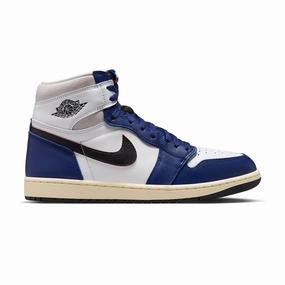Air Jordan 1 Hi OG 'Rare Air Deep Royal Blue' Signature Basketball Shoes 2017