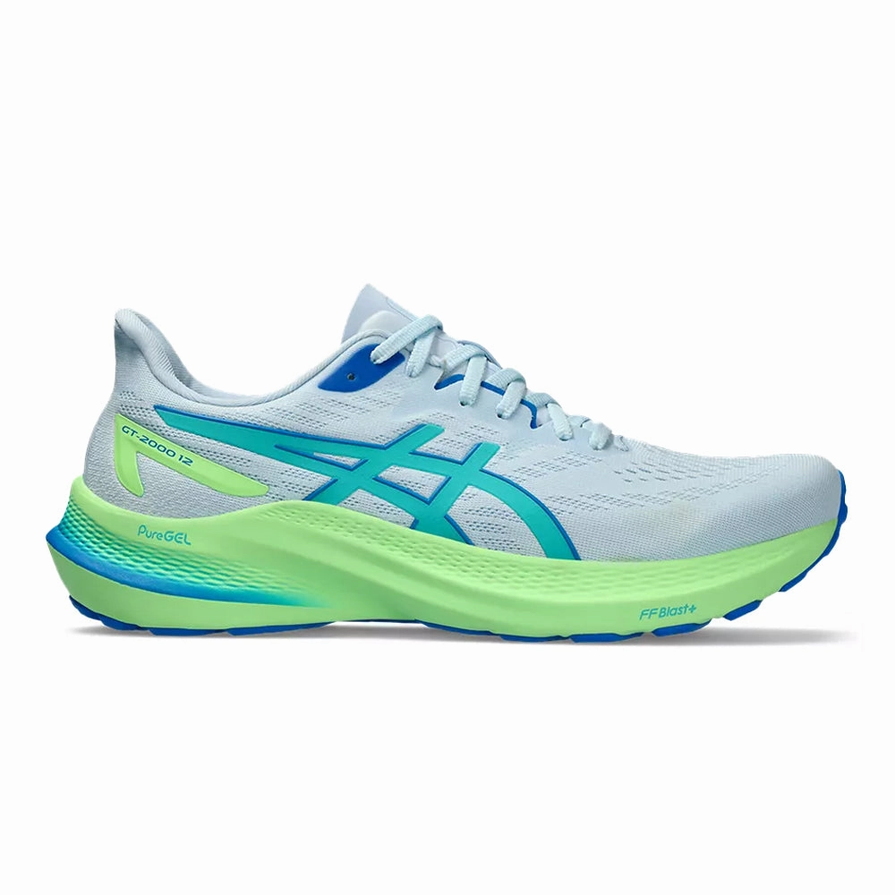 Men's Asics GT-2000 12 Lite-Show, Lite-Show/Sea Glass, 13 D Medium Asics Dedicate Tennis Shoes