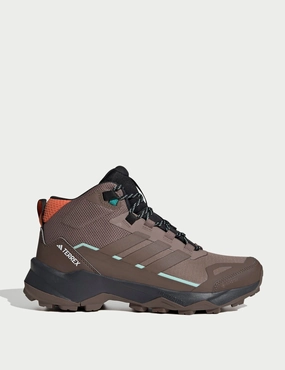 Terrex Skychaser AX5 Mid GORE-TEX Hiking Shoes - Trace Brown/Earth Strata/Semi Impact Orange Best Hiking Shoes For Mount Kinabalu