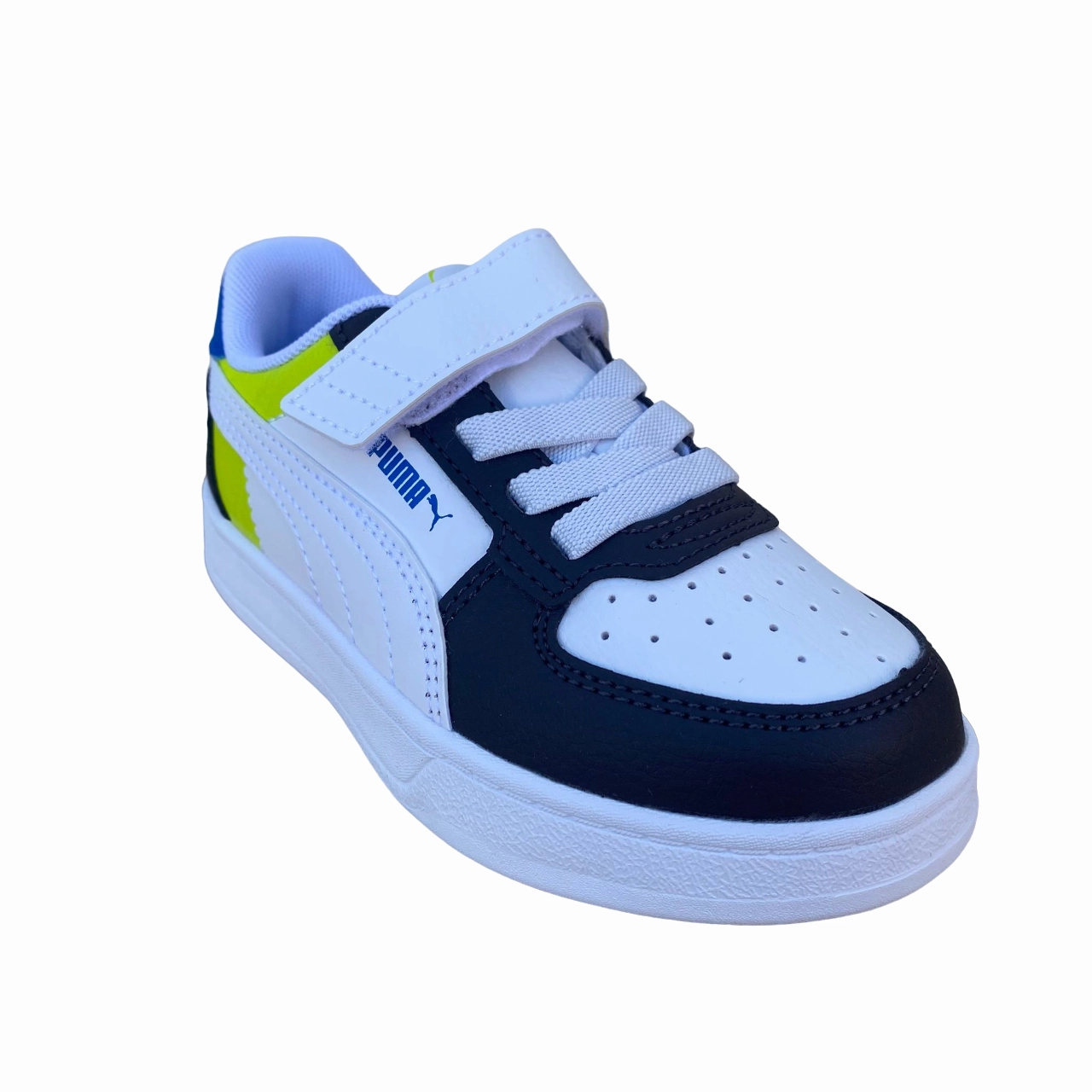 Sneakers For Work Puma scarpa sneakers da bambino Caren 2.0 Block 394462-03 bianco-carbone-lime