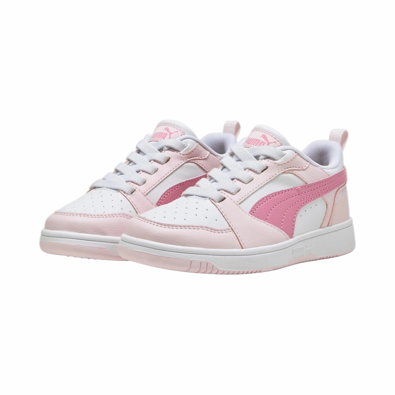 Puma scarpa sneakers da ragazza Rebound v6 396742-08 bianco-rosa Nyc Sneakers Store