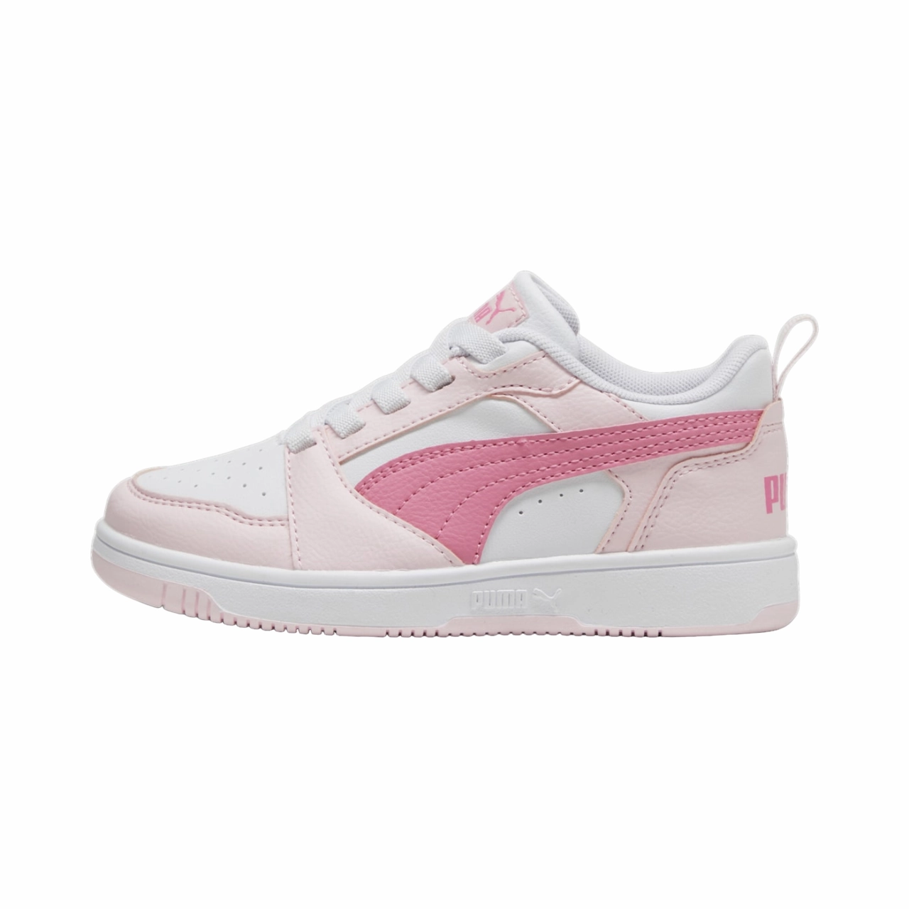 Sneakers Sale Online Puma scarpa sneakers da ragazza Rebound v6 396742-08 bianco-rosa