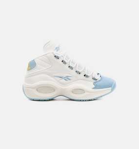 Question Mid Mens Lifestyle Shoe - White/Blue Basketball Shoe Shopping
