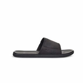 Shower Sandals UGG - Men's Seaside Slide Leather Sandals (1117656-BLLE)
