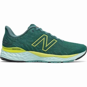 Men's New Balance Fresh Foam 880 v11, Trek/Sulphur Yellow, 11.5 D Medium Olive Green New Balance 9060