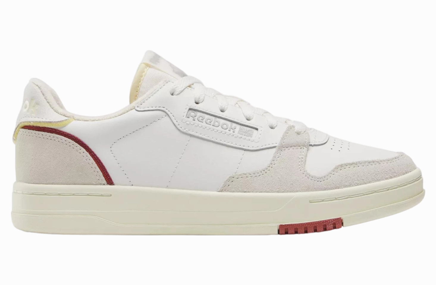 Reebok Men's Court Chalk/Red Sneaker Shoes Hike Tennis Shoes