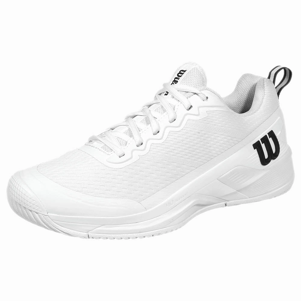 Most Durable Tennis Shoe Wilson Men's Rush Pro 4.5 - White/Black