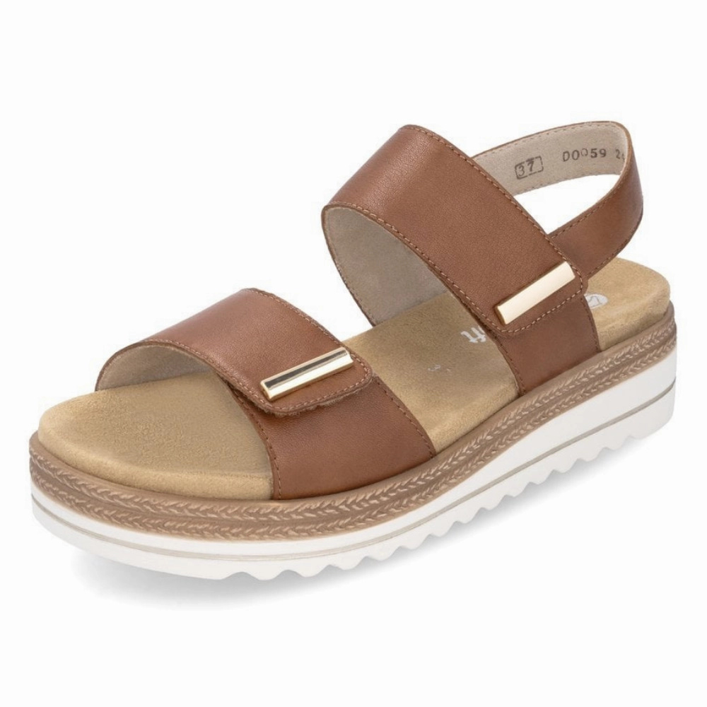 Sandals Montego Remonte Jocelyn 59 Muskat Leather Sandal (Women's)