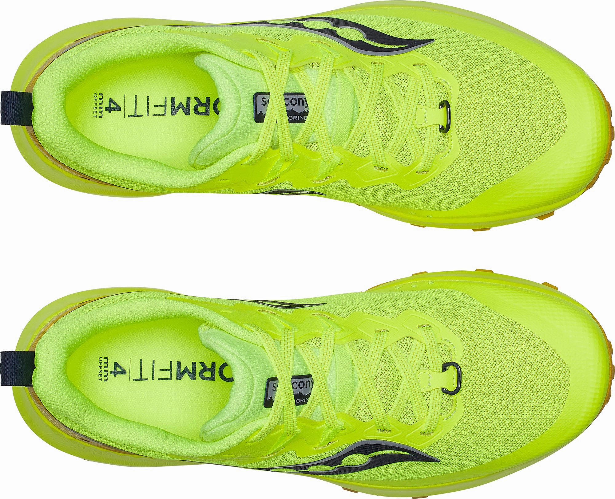 Saucony Peregrine 14 Mens Trail Running Shoes - Yellow Running Shoes Cushion