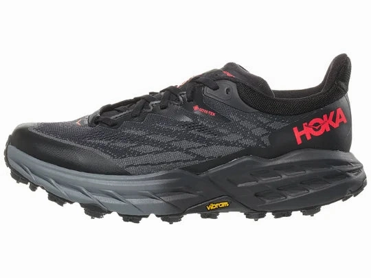Running Shoes For Flat Footed Hoka | Speedgoat 5 GTX Ice | Women's | Black/Black