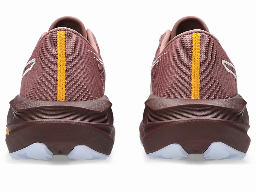 Running Shoes Comparison Womens Asics Novablast 5 TR  - NATURE BATHING / RUBBLE RED