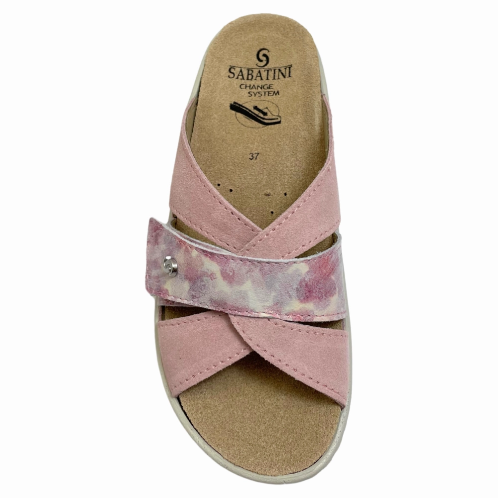 Sabatini Simona Cipria Camoscio/Graffiti Sandal (Women's) Nama Sandals