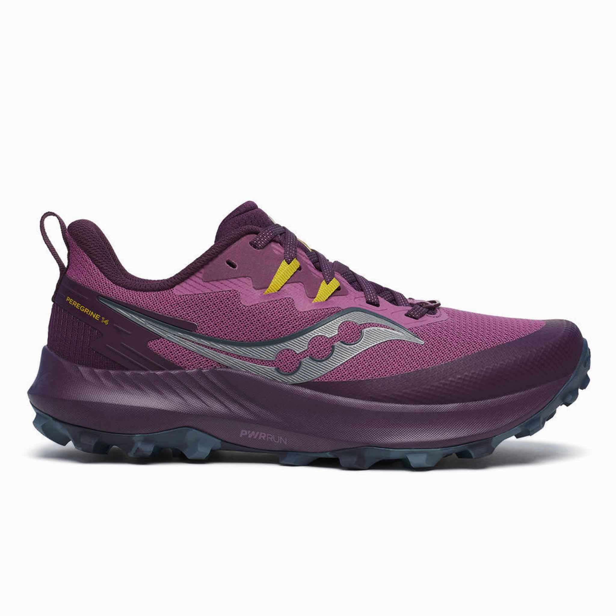 Saucony | Women's Peregrine 14 Running Shoes - Plum/Eggplant High Pronation Running Shoes