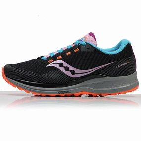 Best Shoes For Running On The Treadmill Saucony Canyon TR Women's Trail Shoe - Black/Future