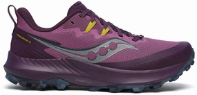 Saucony Peregrine 14 Womens Trail Running Shoes - Purple Cartoon Running Shoes