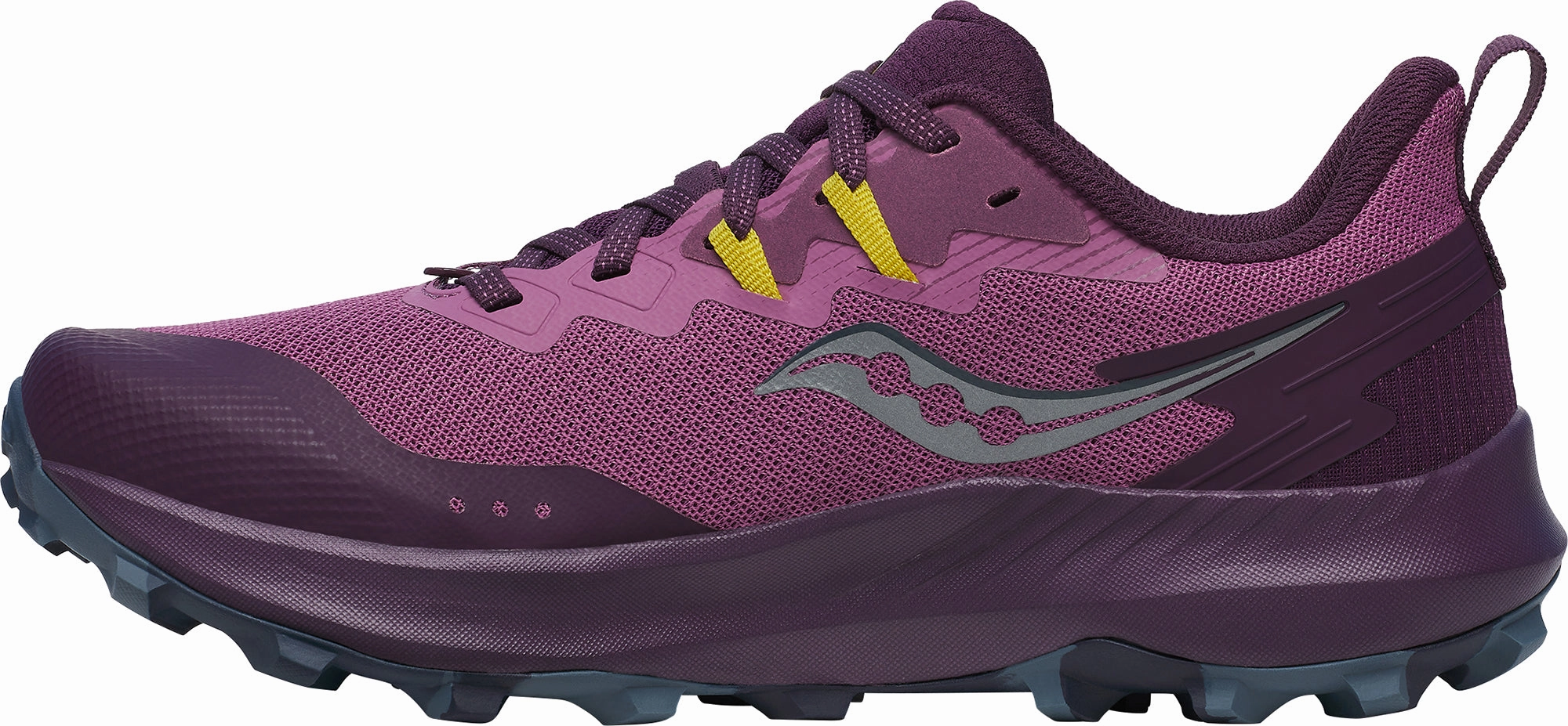 Saucony Peregrine 14 Womens Trail Running Shoes - Purple Best Walking And Running Shoe