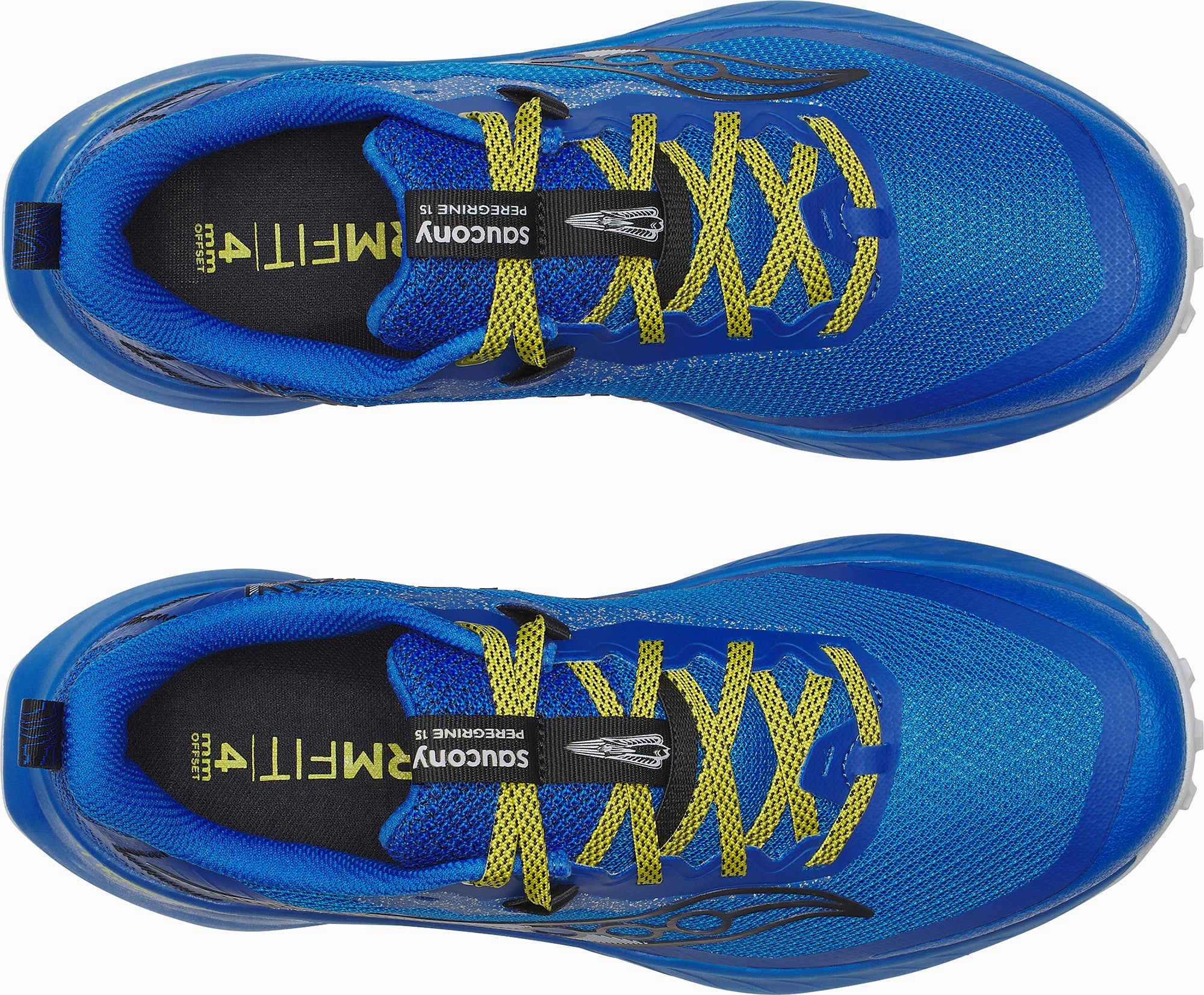 Saucony Peregrine 15 Mens Trail Running Shoes - Blue Best Running Shoes With Bad Knees