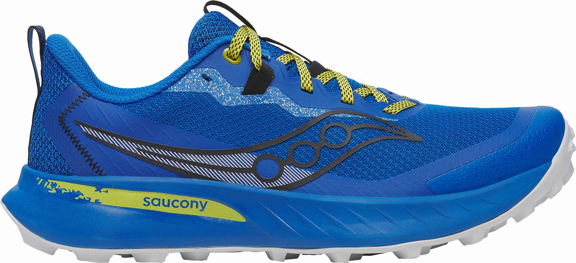Saucony Peregrine 15 Mens Trail Running Shoes - Blue Running Shoes For Numb Feet
