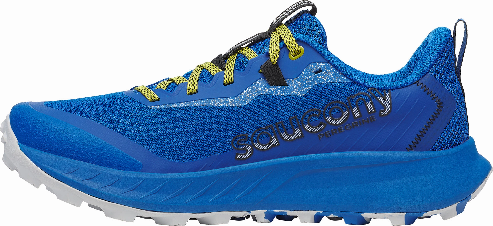 Running Shoes Wide Saucony Peregrine 15 Mens Trail Running Shoes - Blue