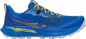Saucony Peregrine 15 Mens Trail Running Shoes - Blue Old Running Shoes