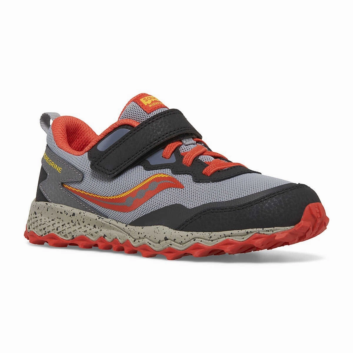Saucony Peregrine KDZ A/C 58992K Kids Gray Red Trail Running Shoes ZOGG59 Casual Waterproof Shoes