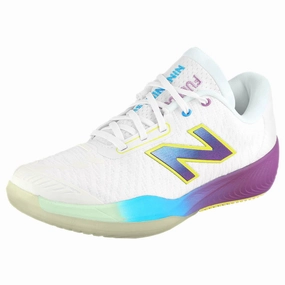 Best Tennis Shoes Wide Toe Box New Balance Women's FuelCell 996v5 - White/Fade Purple
