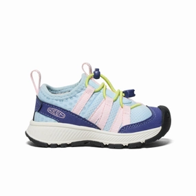 Waterproof Ankle Rain Shoe Toddlers' Motozoa Sneaker  |  Skipper Blue/Giggle Pink