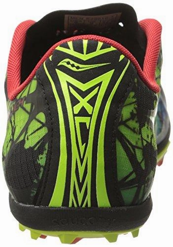 Shay Xc4 Cross Country Racing Shoe Citron/Blue/Red 12.5 M Us Vegan Training Shoes
