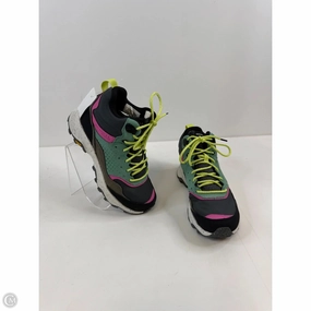 Shoes Hiking By Merrell In Green & Grey, Size: 7 Hiking Shoes Low Top