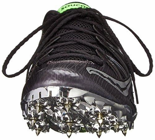 Showdown Track Spike Racing Shoe Gray/Black/Slime 13 M Us Extra Wide Training Shoes