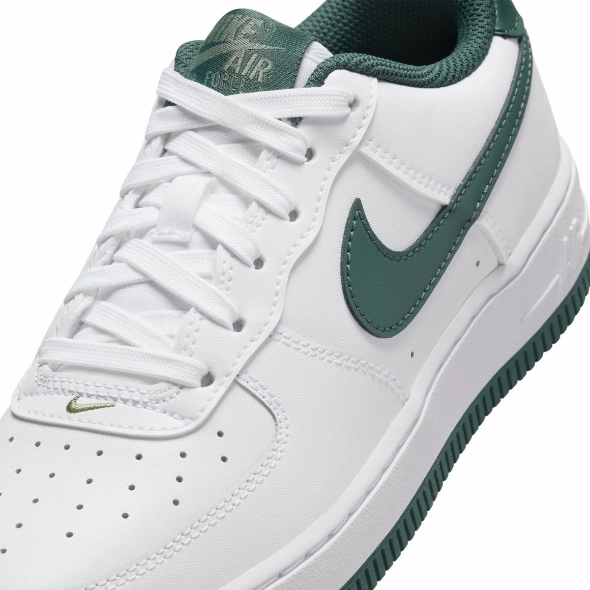 Basketball Shoes Pastel Kids Air Force 1 'White Green'