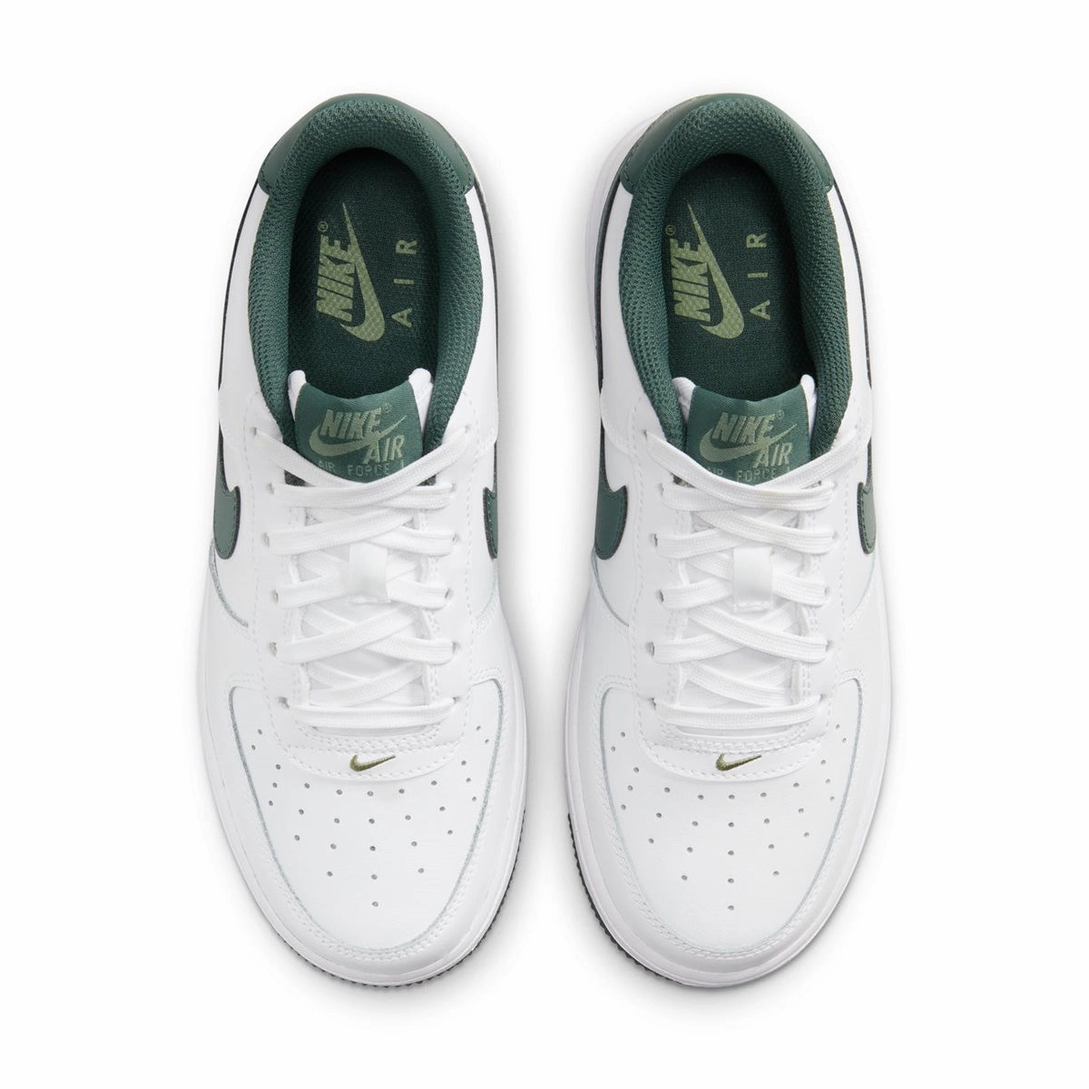 Vegas Gold Basketball Shoes Kids Air Force 1 'White Green'