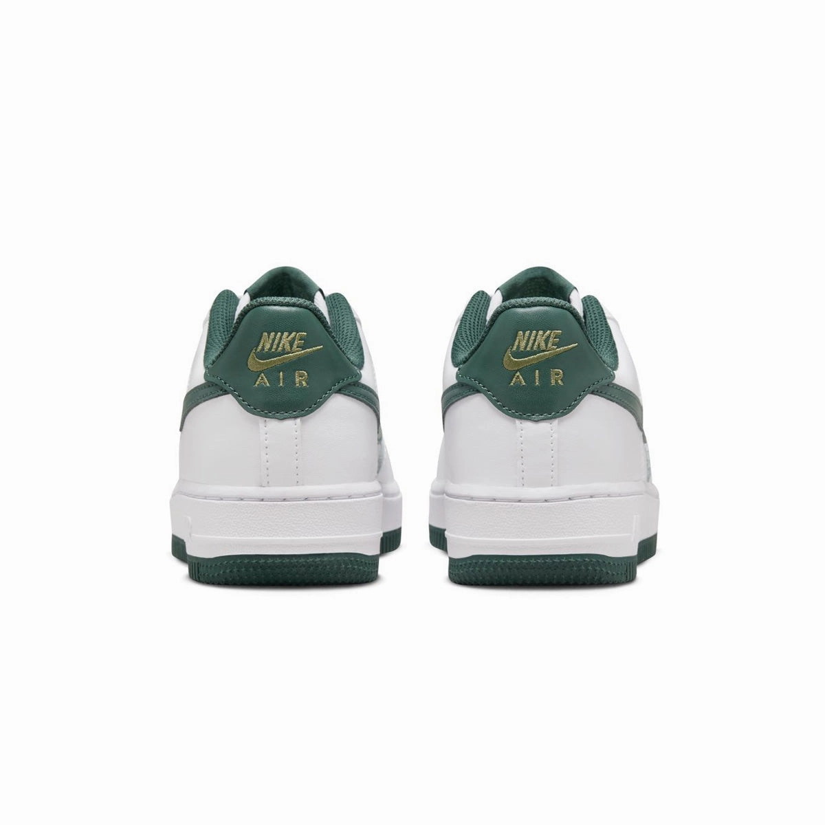 Kids Air Force 1 'White Green' Basketball Players Basketball Shoes