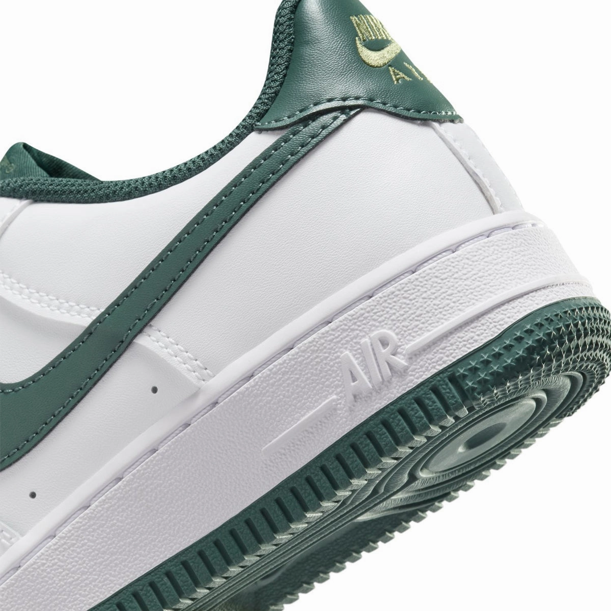 Kids Air Force 1 'White Green' Basketball Shoes To Wear With Ankle Brace