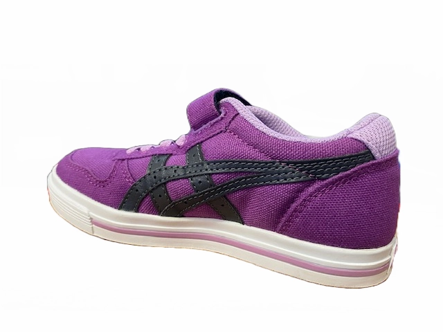 Slide Sneakers Onitsuka Tiger scarpa sneakers da ragazza in tela Aaron C5A1N 3416 viola grigio scuro