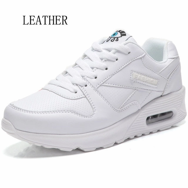 Hundunsnake Air Cushion Women's Sneakers Women Blue Sport Shoes Woman Sports Shoes Ladies Leather Running Shoes For Women T31 Cushioned Tennis Shoes