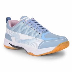 Badminton Shoes Indoor FREEDOM Sky Blue Sports Non-Marking Paddle/Pickleball & Badminton Shoes For Men GRIPPER-01 By Liberty