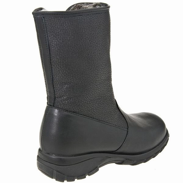 Toe Warmers Shield Waterproof Boot Black Leather (Women's) Snow Boots With Traction