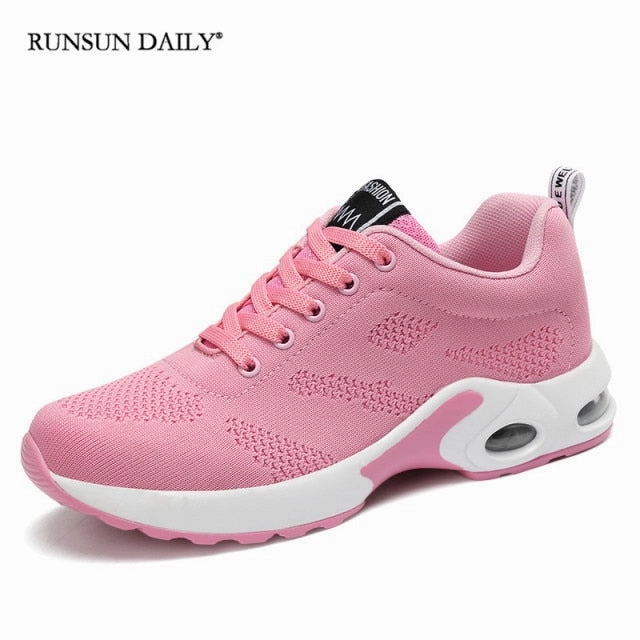 Nike Waffle Tennis Shoes Fashion Women Sneakers Air Cushion Soft Bottom Running Shoes  Outdoor Mesh Breathable Tennis Shoes