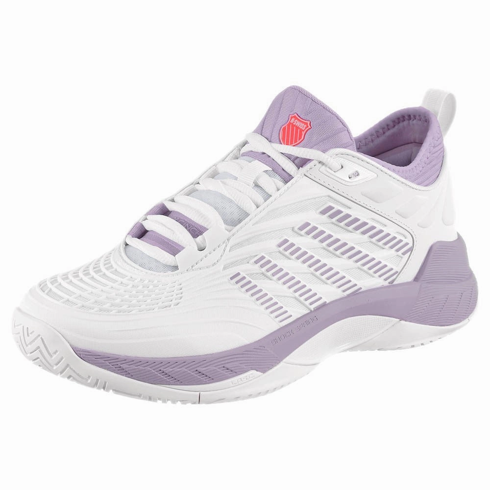 K-Swiss Women's Hypercourt Supreme 2 - White/Orchid Petal Tennis Shoes 9.5