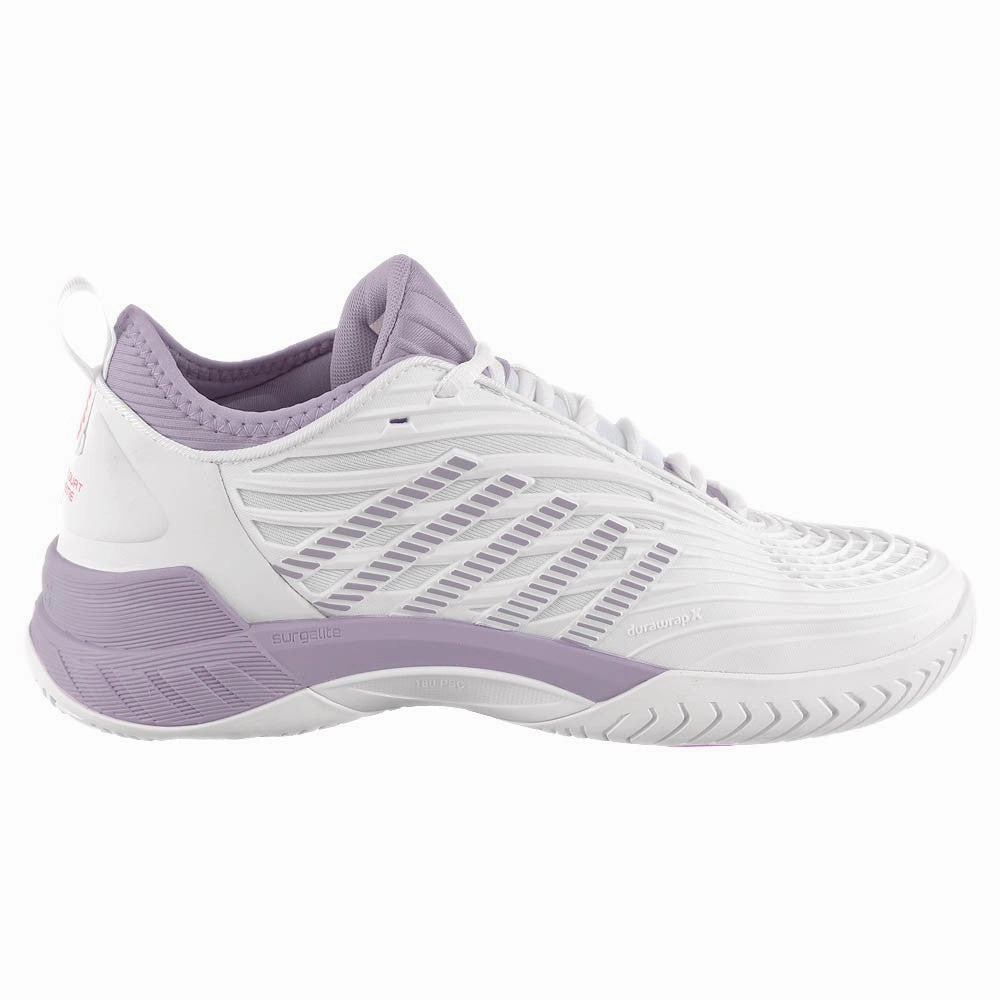 Heavy Duty Tennis Shoes K-Swiss Women's Hypercourt Supreme 2 - White/Orchid Petal