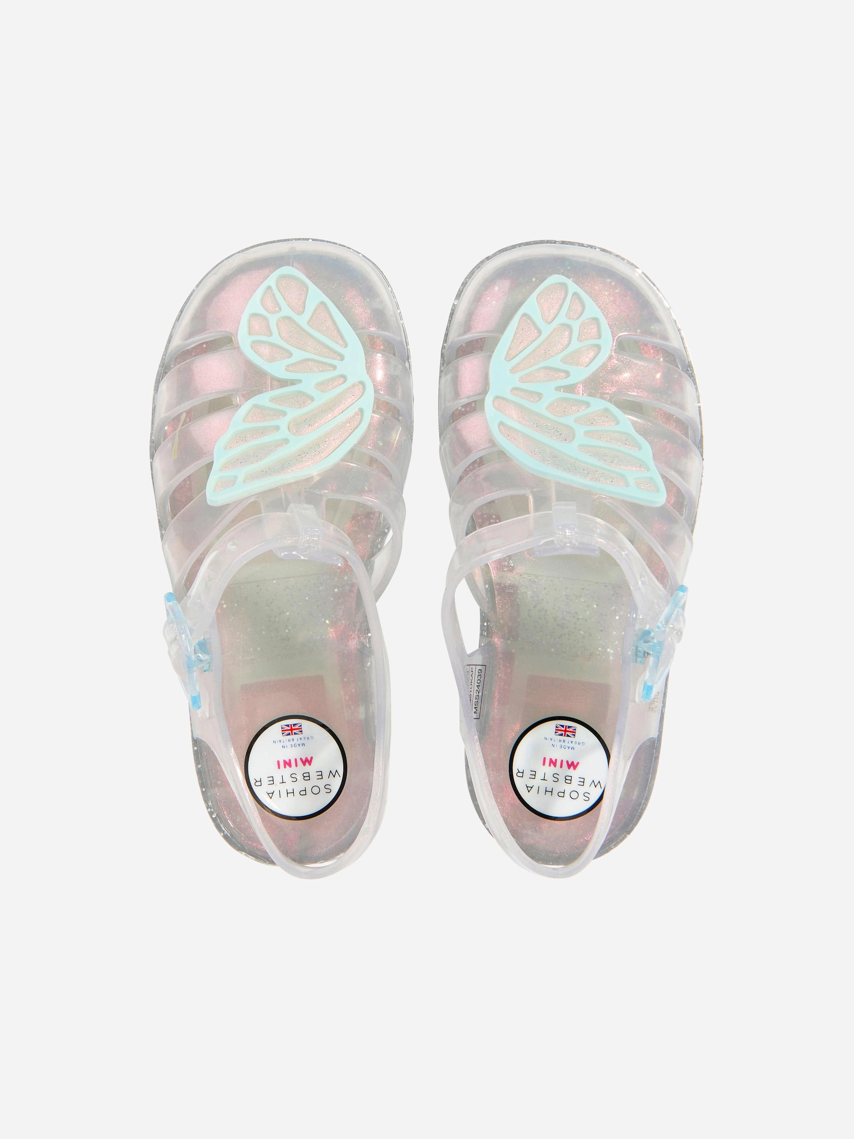 Brioso Sandals Sophia Webster Girls Butterfly Jelly Sandals in Multicolour