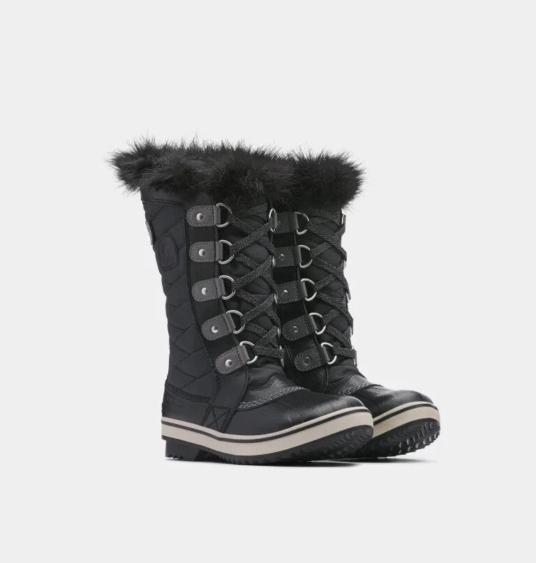 Sorel Tofino II 1690541-010 Kids Black Faux Fur Waterproof Winter Boot ZPO3001 Best Waterproof Shoes For Seattle